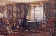 John Ruskin in his Study at Brantwood Cumbria